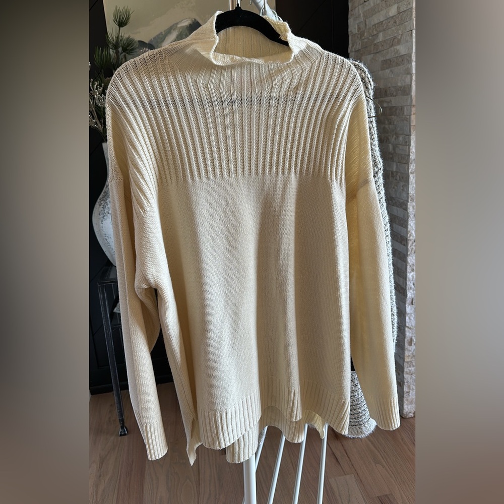 Pink Lily Soft Cream Sweater
